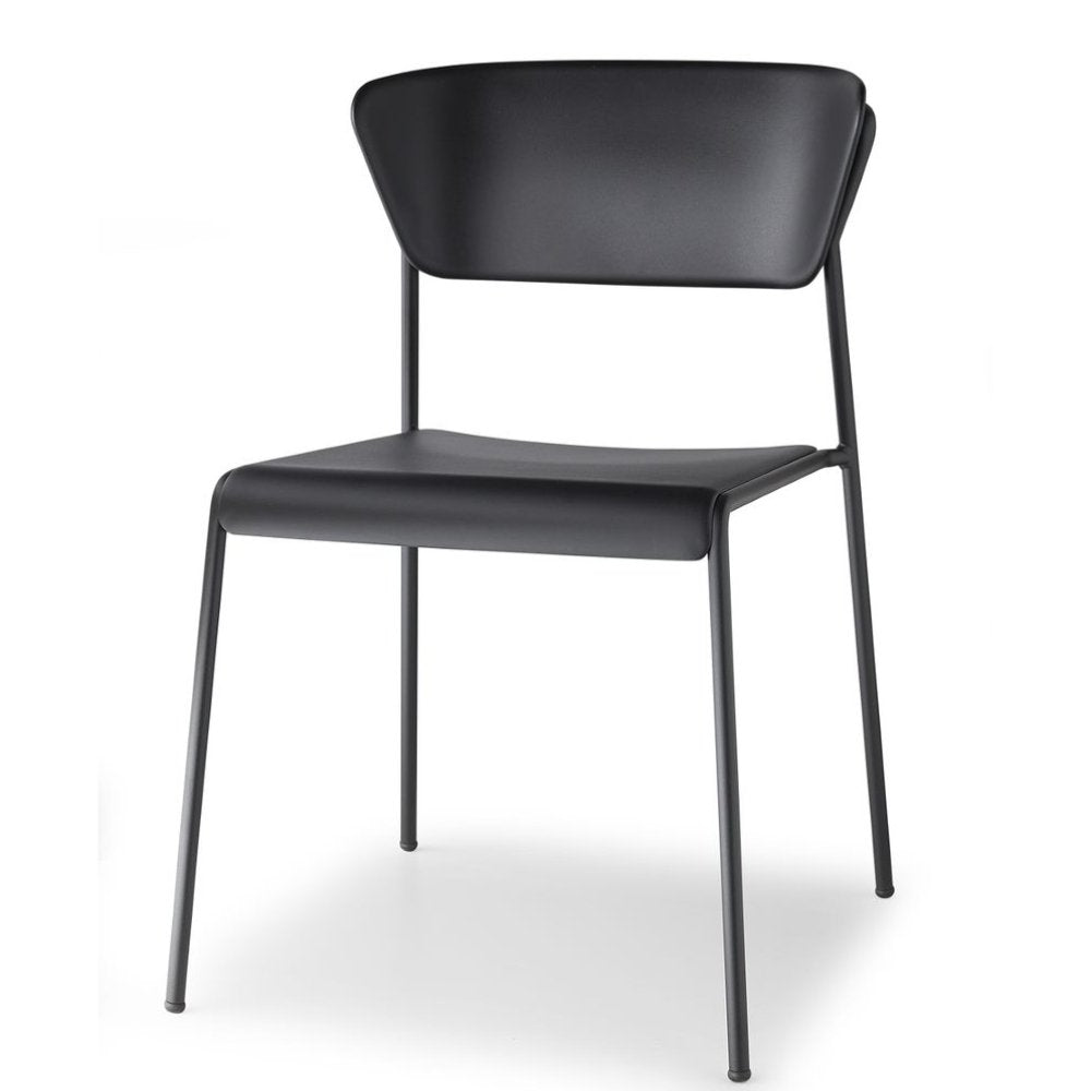 Silla Labenze Lisa 155-22000 apilable con asiento de tecnopolímero y estructura de acero