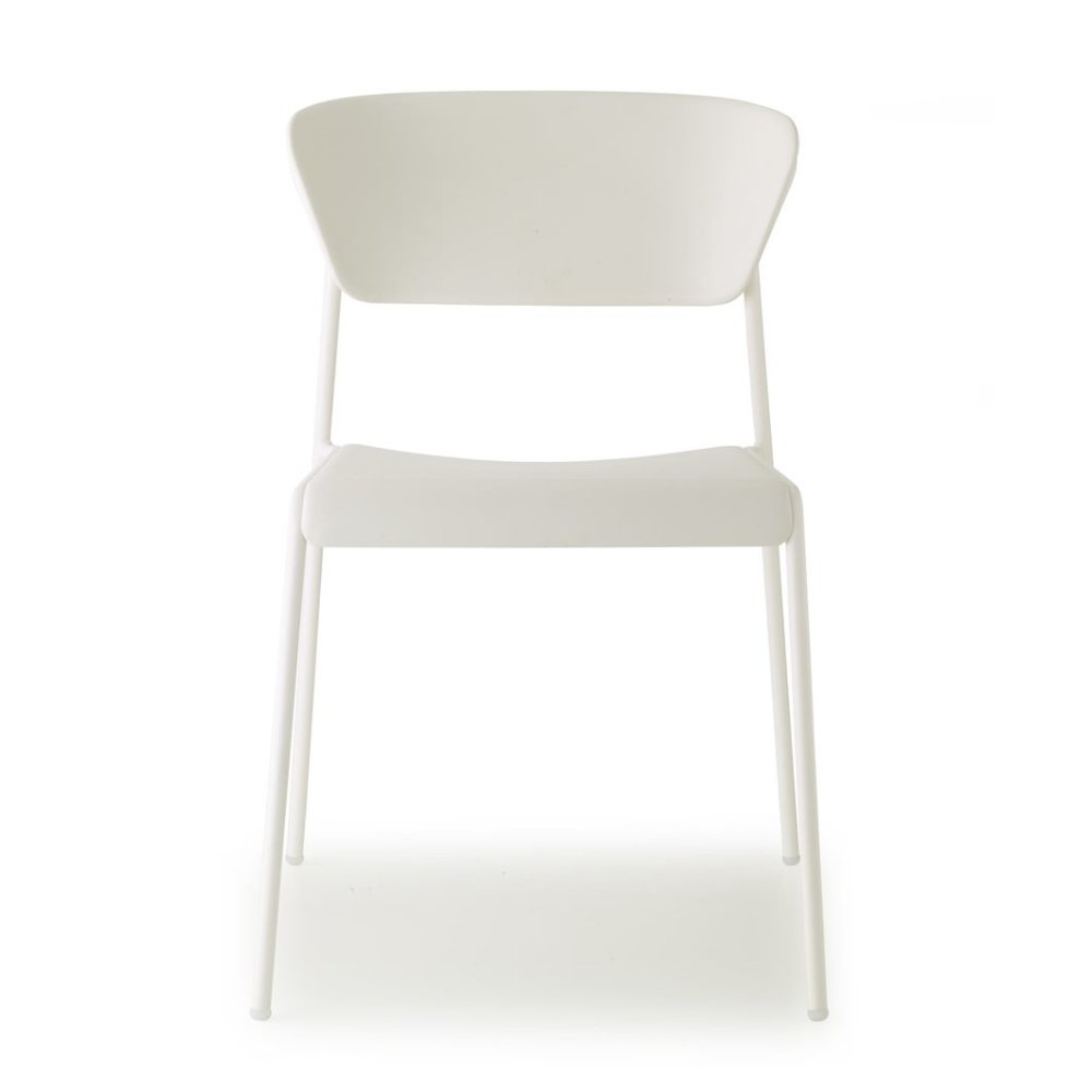 Silla Labenze Lisa 155-22000 apilable con asiento de tecnopolímero y estructura de acero