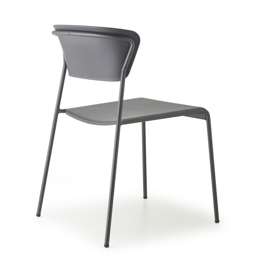 Silla Labenze Lisa 155-22000 apilable con asiento de tecnopolímero y estructura de acero