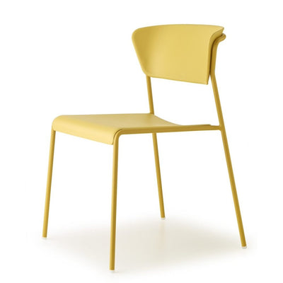 Silla Labenze Lisa 155-22000 apilable con asiento de tecnopolímero y estructura de acero