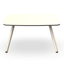 Mesa auxiliar RESOL ANOU con tablero HPL y patas de metal pintado texturizado en varios colores