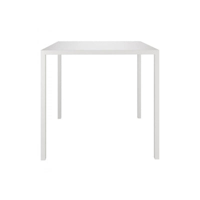 Mesa cuadrada Colos QU700 de lámina de metal con cuatro patas de chapa pintada para exterior