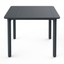 Mesa cuadrada Resol Solid 90x90 en polipropileno con patas reforzadas con fibra de vidrio.