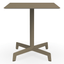 Mesa cuadrada RESOL SPUTNIK 70x70 con estructura de aluminio, pie de poliamida y tablero HPL
