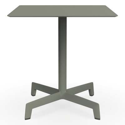 Mesa cuadrada RESOL SPUTNIK 70x70 con estructura de aluminio, pie de poliamida y tablero HPL