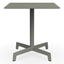 Mesa cuadrada RESOL SPUTNIK 70x70 con estructura de aluminio, pie de poliamida y tablero HPL