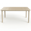Mesa rectangular Resol Noa 90x160 en polipropileno con patas reforzadas con fibra de vidrio.