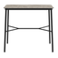 Mesa rectangular RESOL HUB 120x70 con tablero HPL y estructura de aluminio lacado