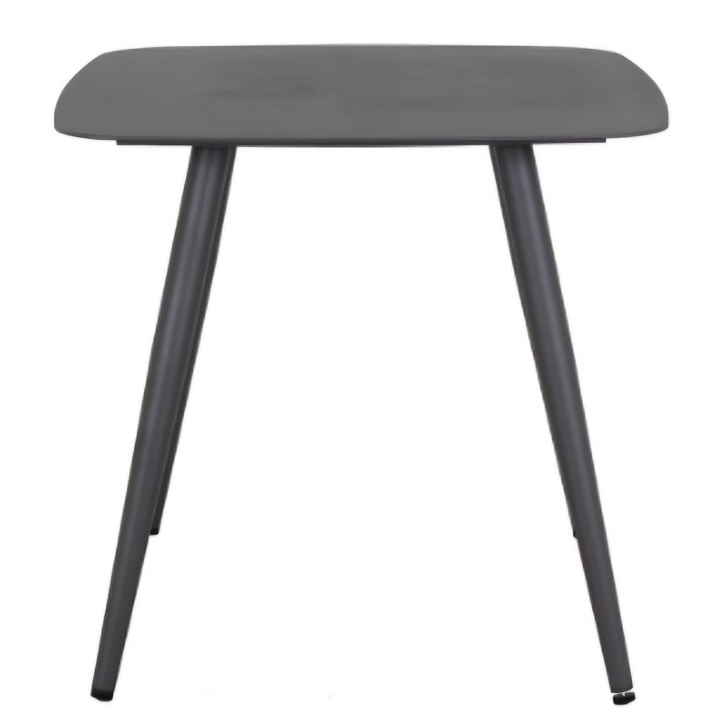 Mesa cuadrada Nogal Beat Dining Ibiza color gris con estructura de aluminio para exterior