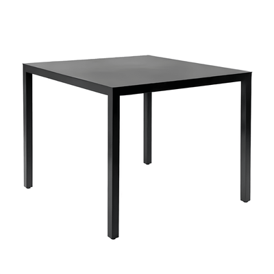 Mesa cuadrada para restaurante Resol Barcino 70x70 con estructura de aluminio anodizado