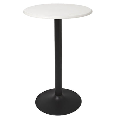 Mesa redonda OFFIHO HERON OHM-7168B-LT con pedestal de acero y cubierta de polipropileno