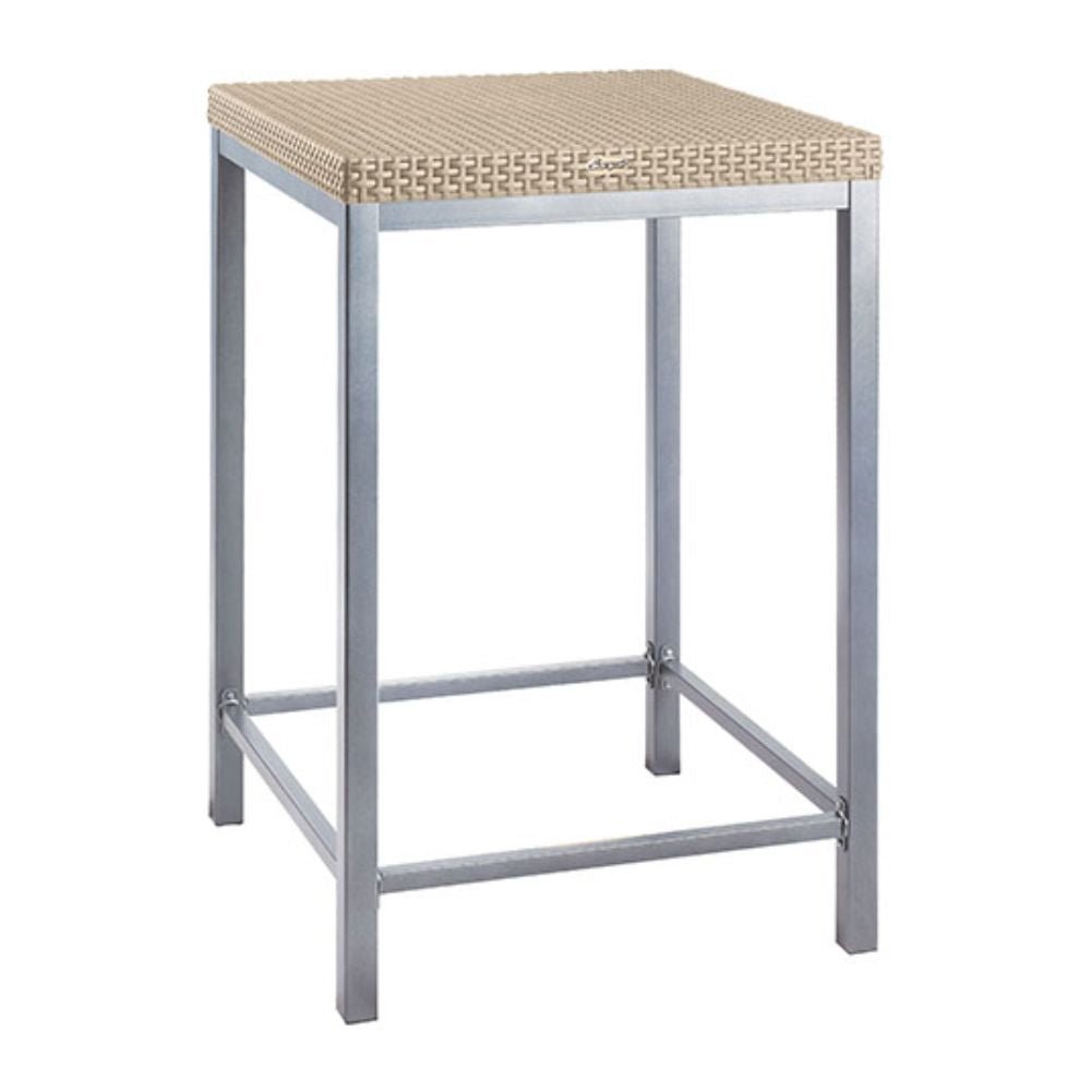 Mesa OFFIHO RUSS OHM-7022-B2 con estructura tubular de aluminio y cubierta de polipropileno imitación rattán