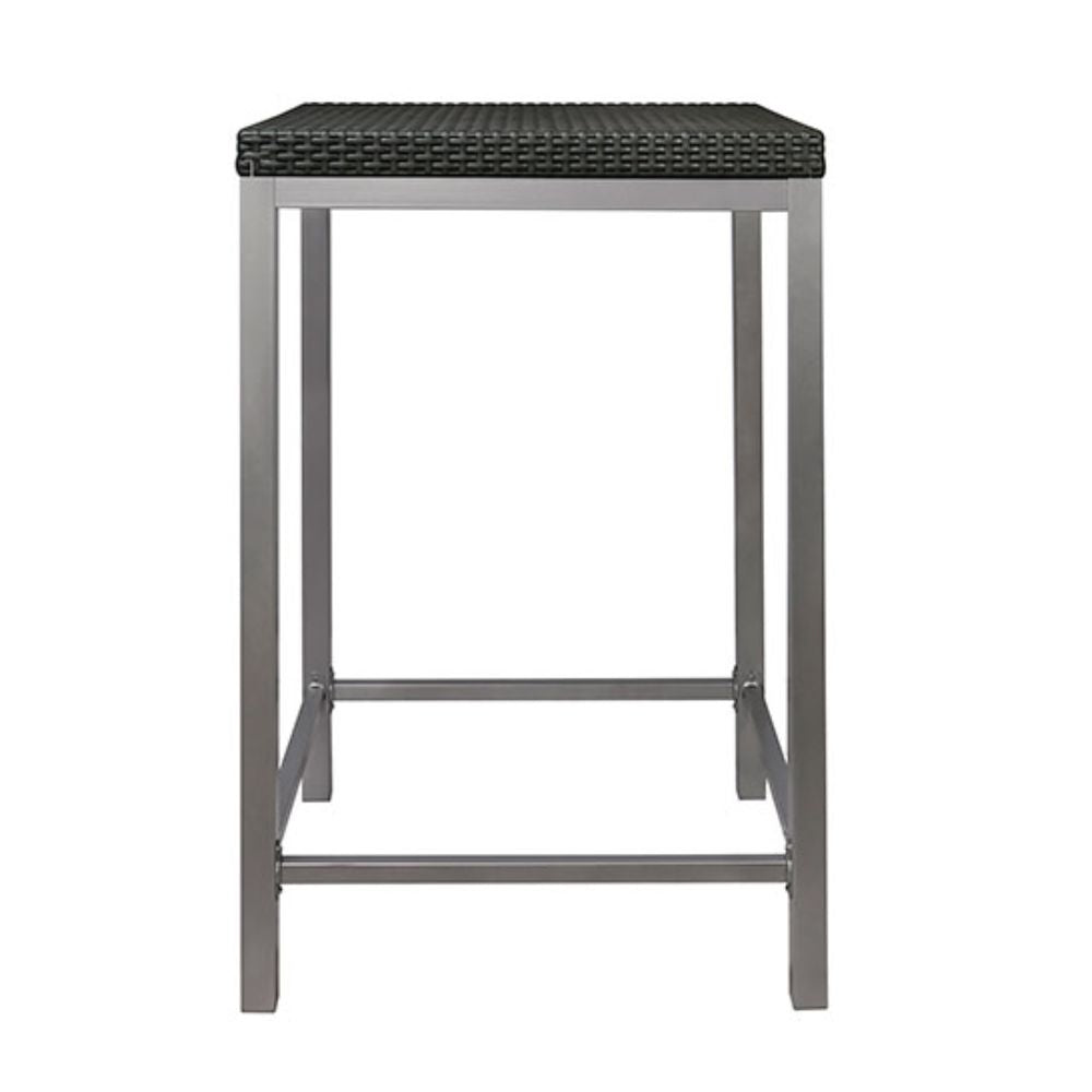 Mesa OFFIHO RUSS OHM-7022-B2 con estructura tubular de aluminio y cubierta de polipropileno imitación rattán