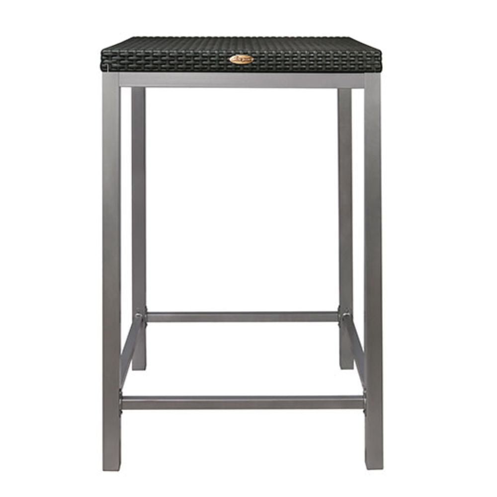 Mesa OFFIHO RUSS OHM-7022-B2 con estructura tubular de aluminio y cubierta de polipropileno imitación rattán
