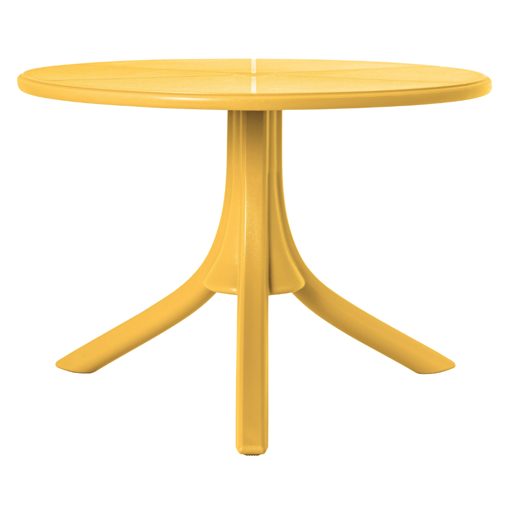 Mesa redonda OFFIHO SEATTLE OHM-7101 de polipropileno para restaurante, disponible en varios colores