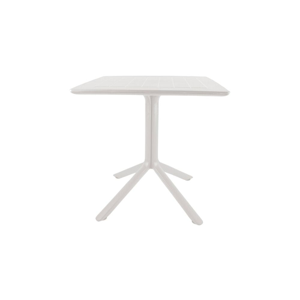 Mesa cuadrada OFFIHO Venice OHM-7155 en polipropileno con base de cuatro puntas, varios colores.