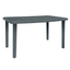 Mesa rectangular RESOL OLOT 140x90 de polipropileno reciclado con agujero para parasol en varios colores