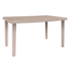 Mesa rectangular RESOL OLOT 140x90 de polipropileno reciclado con agujero para parasol en varios colores