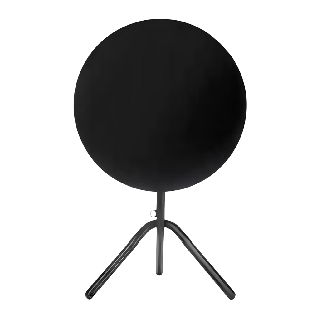 Mesa redonda plegable COLOS TA 1-700 con estructura tubular de acero y cubierta de lámina troquelada