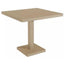 Mesa cuadrada Resol Barcino Pie Central 90x90 con estructura de aluminio anodizado