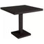 Mesa cuadrada Resol Barcino Pie Central 90x90 con estructura de aluminio anodizado