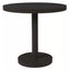Mesa redonda RESOL BARCINO PIE CENTRAL Ø60 con estructura de aluminio anodizado