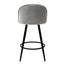 Nogal Beat Avila Banco Alto Tapizado Tela Tipo Terciopelo Uso Interior Diseño Nordico - BANC0903741 - Mundo In - NOGAL BEAT - Bancos