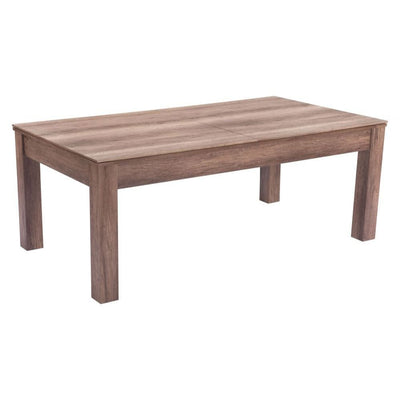 Mesa ZUO BONKER 3 en 1 de comedor, billar y ping pong en MDF imitación madera color marrón