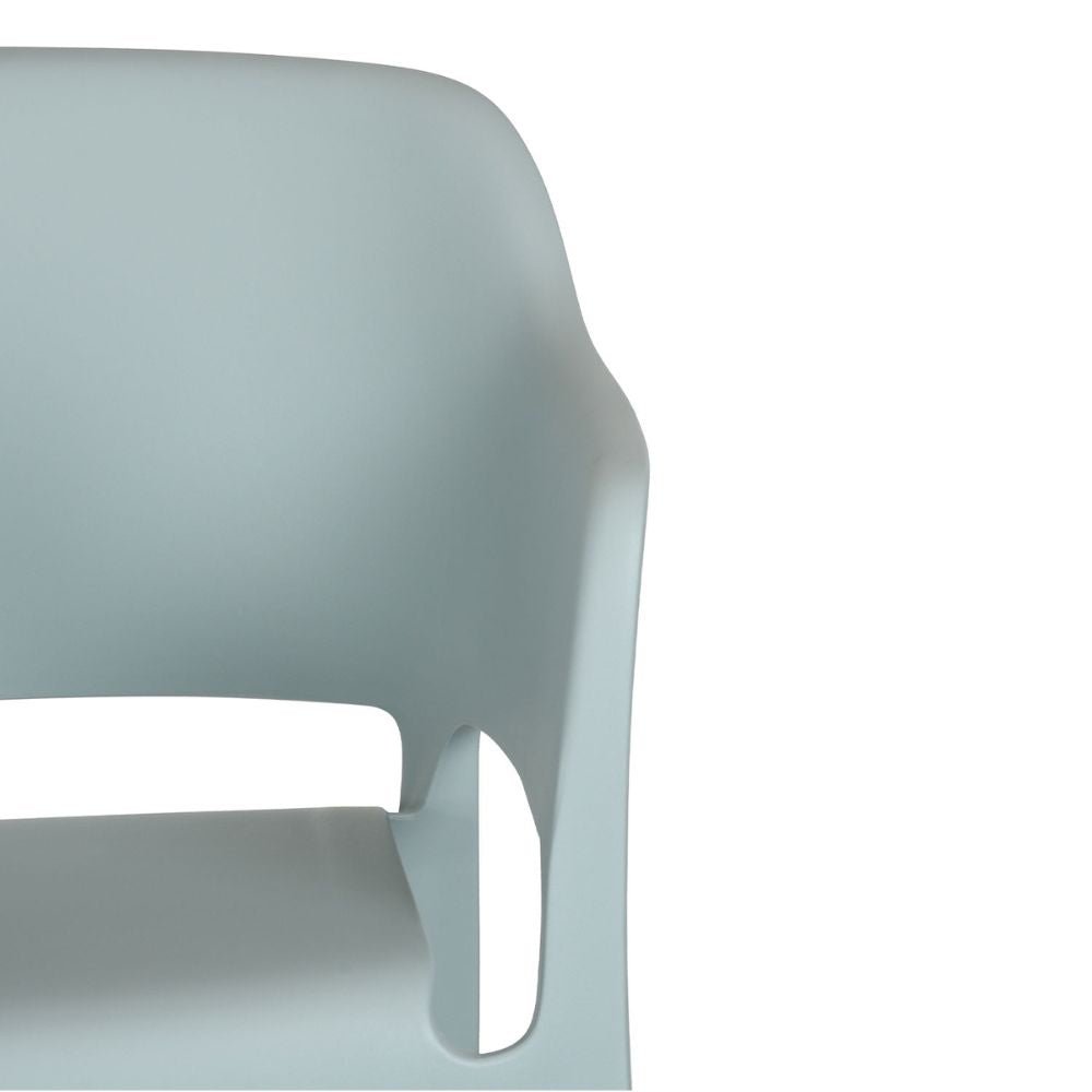Silla comercial Kingstrong Capri en polipropileno con brazos