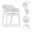 Silla comercial Kingstrong Capri en polipropileno con brazos