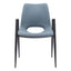 NOGAL BEAT DESI | Silla para Comedor Restaurante Cafeteria | Base Negra | Asiento Disponible en Varios Colores | Piel Sintetica | Interior - 109536 - Zuo - NOGAL BEAT -