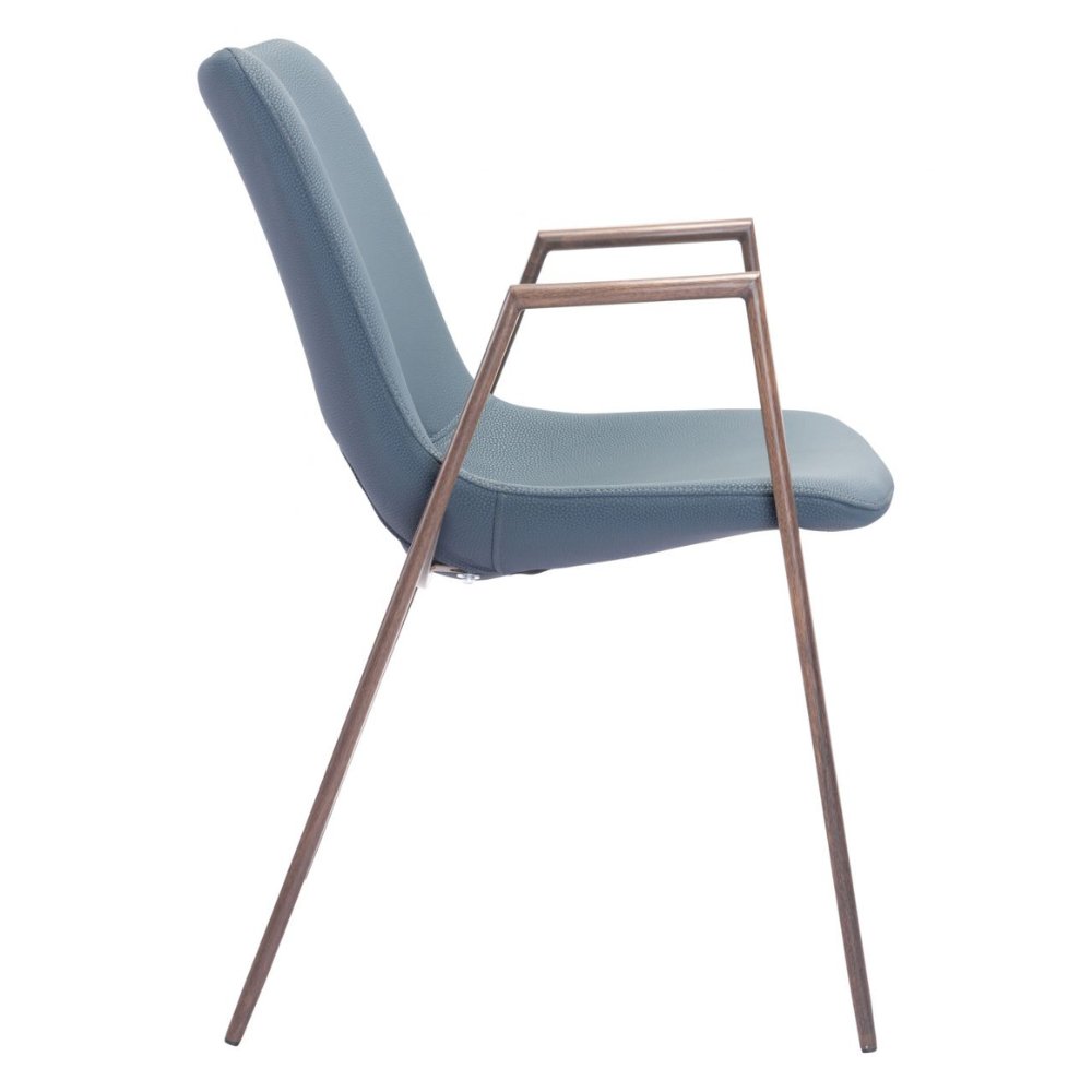 NOGAL BEAT DESI | Silla para Comedor Restaurante Cafeteria | Varios Colores | Piel Sintetica | Interior - 101695 - Zuo - NOGAL BEAT -