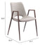 NOGAL BEAT DESI | Silla para Comedor Restaurante Cafeteria | Varios Colores | Piel Sintetica | Interior - 101696 - Zuo - NOGAL BEAT -