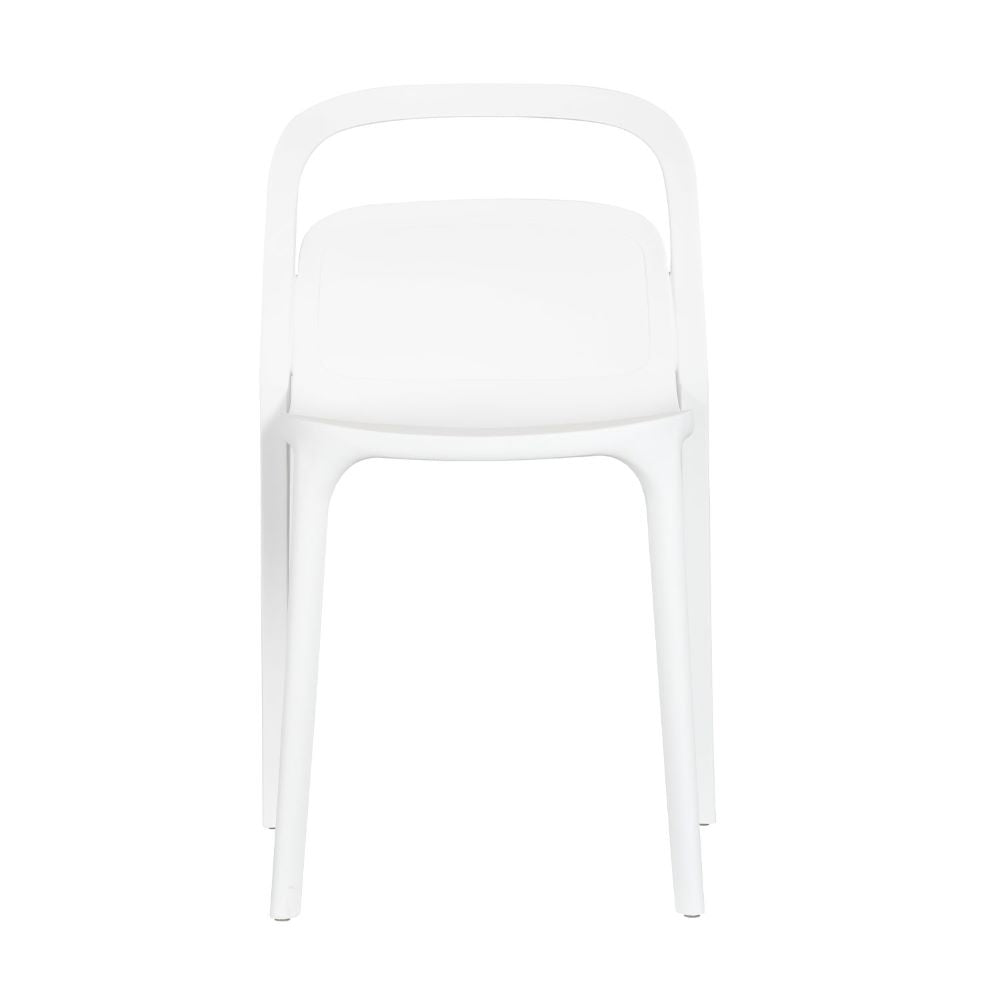 Silla comercial Kingstrong Asti VAR de polipropileno ergonómica con cuatro patas para exterior