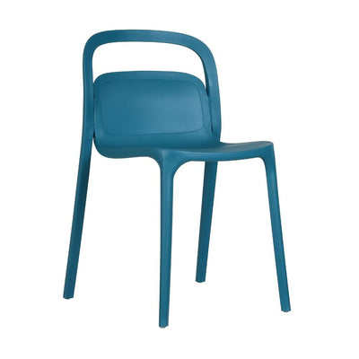 Silla comercial Kingstrong Asti VAR de polipropileno ergonómica con cuatro patas para exterior