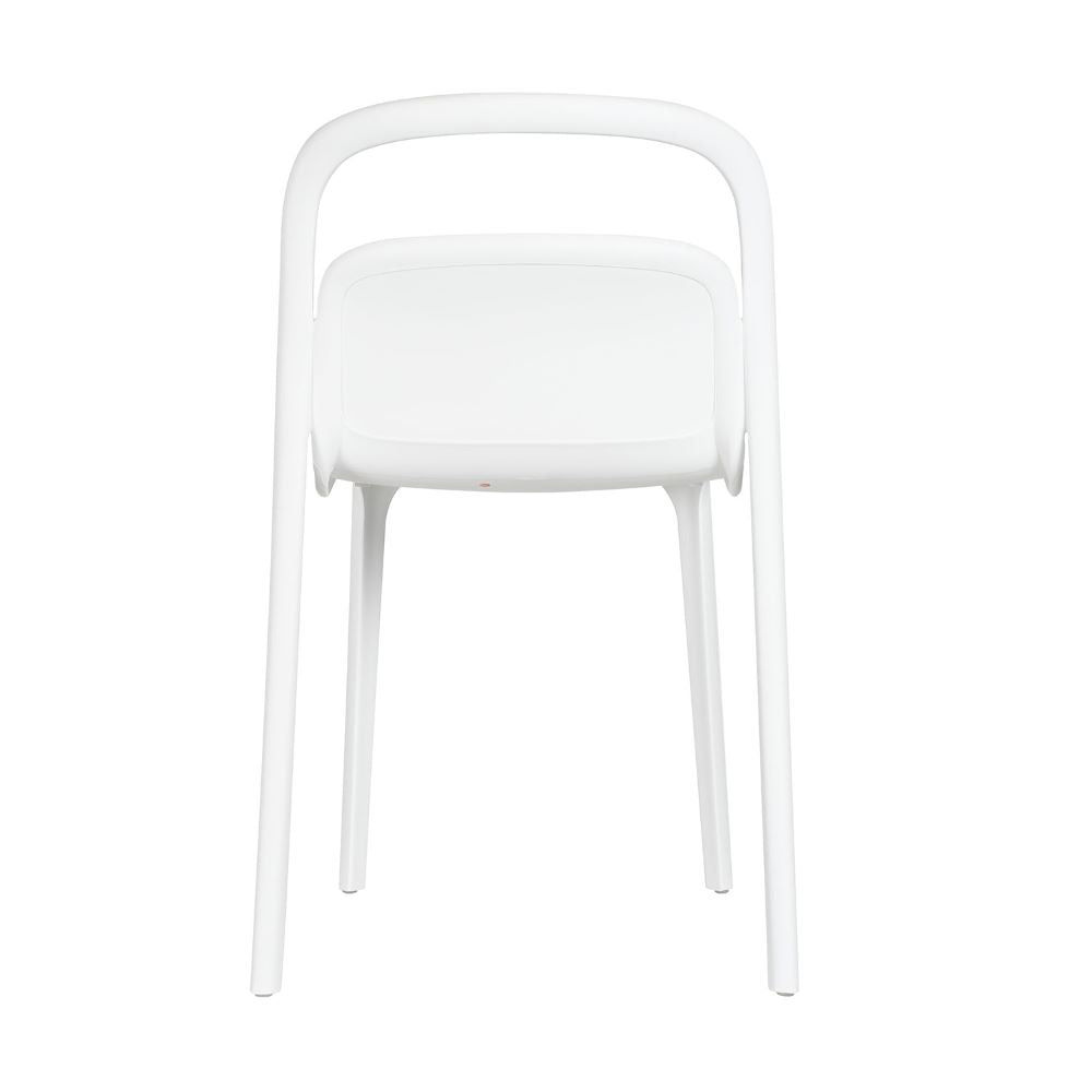 Silla comercial Kingstrong Asti VAR de polipropileno ergonómica con cuatro patas para exterior