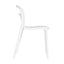Silla comercial Kingstrong Asti VAR de polipropileno ergonómica con cuatro patas para exterior