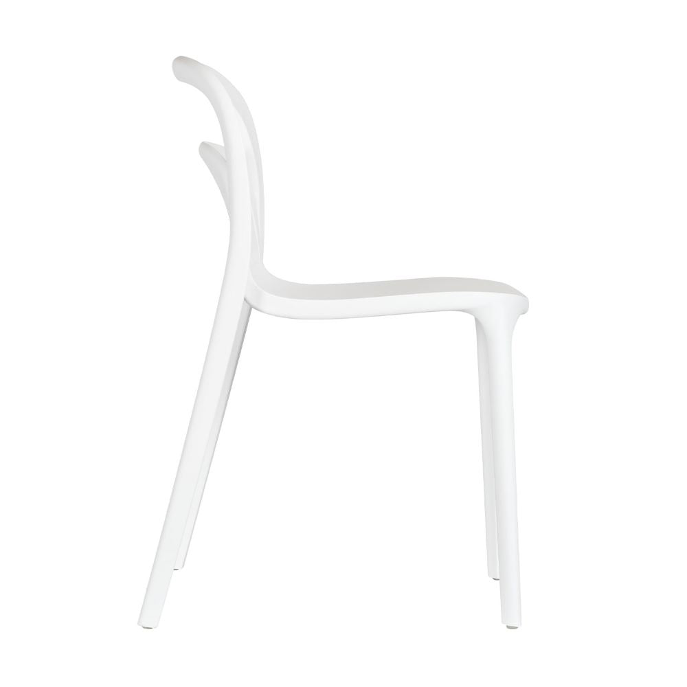 Silla comercial Kingstrong Asti VAR de polipropileno ergonómica con cuatro patas para exterior