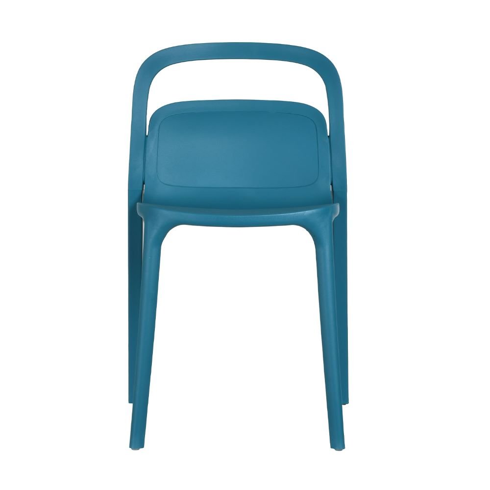 Silla comercial Kingstrong Asti VAR de polipropileno ergonómica con cuatro patas para exterior
