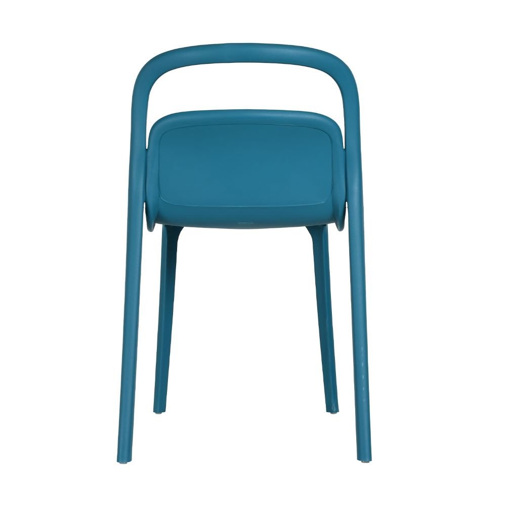 Silla comercial Kingstrong Asti VAR de polipropileno ergonómica con cuatro patas para exterior