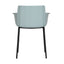 Silla comercial Kingstrong Potenza 822 de polipropileno con brazos y estructura metálica