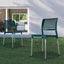 Silla comercial Kingstrong JM Galeri en polipropileno con cuatro soportes anodizados