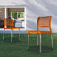Silla comercial Kingstrong JM Galeri en polipropileno con cuatro soportes anodizados