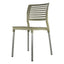 Silla comercial Kingstrong JM Galeri en polipropileno con cuatro soportes anodizados