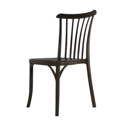 Silla comercial Kingstrong JM Nordik de polipropileno de pieza única plastificada estilo vintage