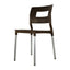 Silla comercial bistró Kingstrong JM Valenia en polipropileno con soportes anodizados