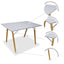 Nogal Beat Mesa Frankfurt Rectagunlar 120x70 - MESA0641594 - Mundo In - NOGAL BEAT -