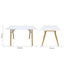 Nogal Beat Mesa Frankfurt Rectagunlar 120x70 - MESA0641594 - Mundo In - NOGAL BEAT -