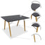Nogal Beat Mesa Frankfurt Rectagunlar 120x70 - MESA0641594 - Mundo In - NOGAL BEAT -