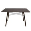 Mesa rectangular Kingstrong Oslo con estructura y cubierta de madera de diseño minimalista